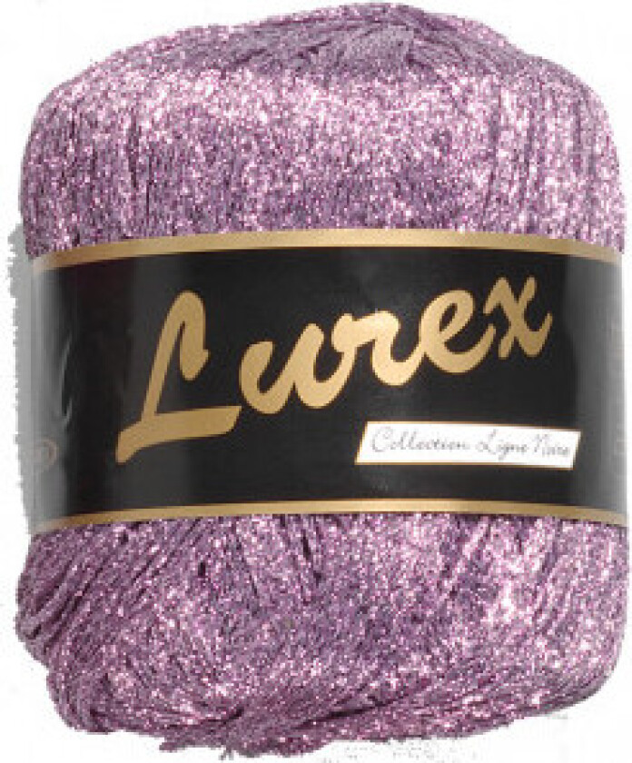 Lammy Lurex Garn 12 Lys Lilla