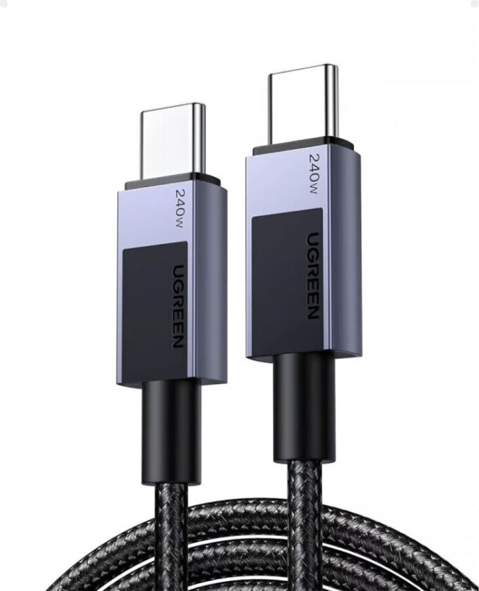 Usb-C To Usb-C Pd 240w Fast Charging Cable Space Grey 1m