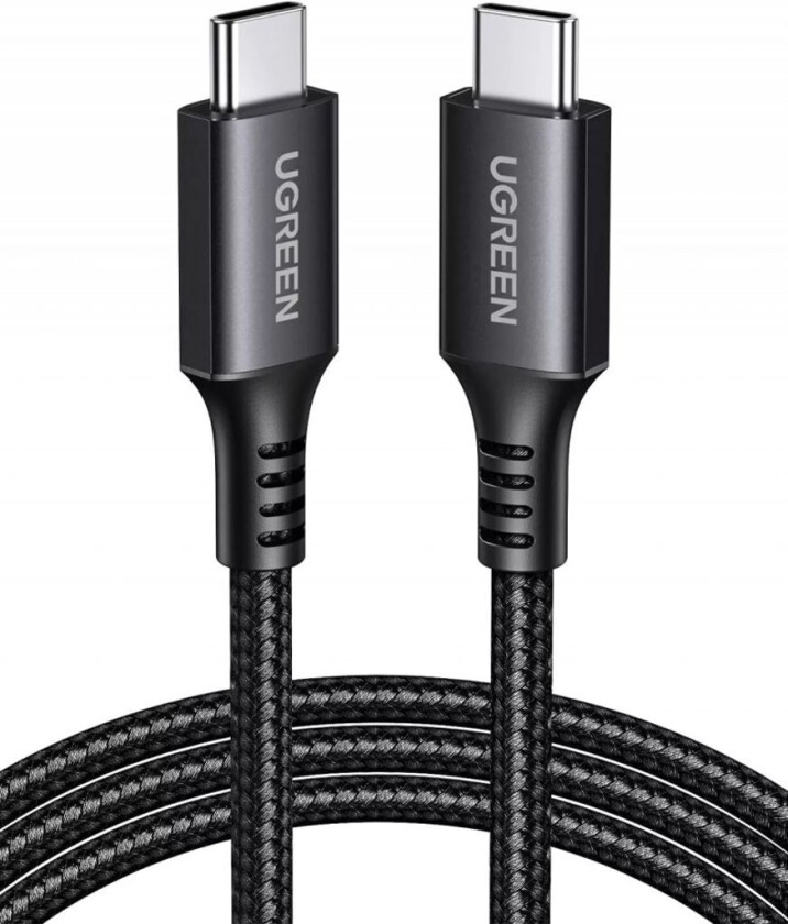 Usb-C To Usb-C Pd Fast Charging Cable Black Grey 1m