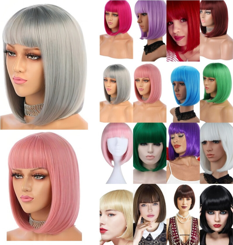 Syntetisk parykk for Party, Pride, Parader og Cosplay