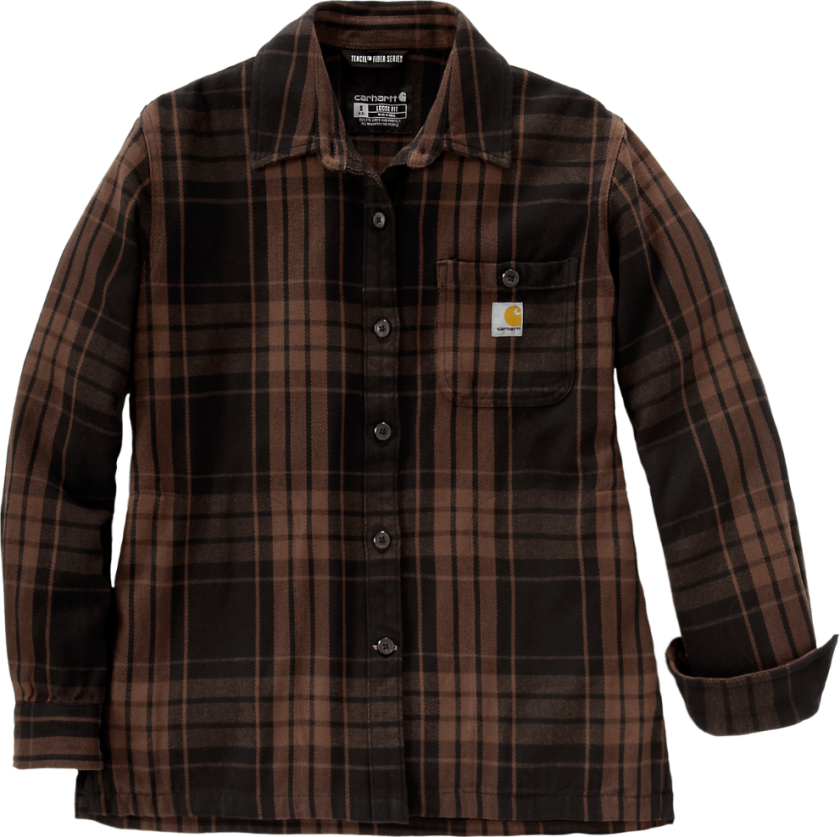 Carhartt W's Loose Fit Twill Plaid Shirt Black