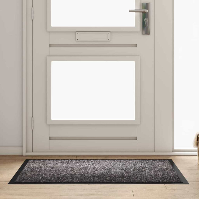 Dørmatte Lysegrå 80 x 120 cm Teddy-stoff