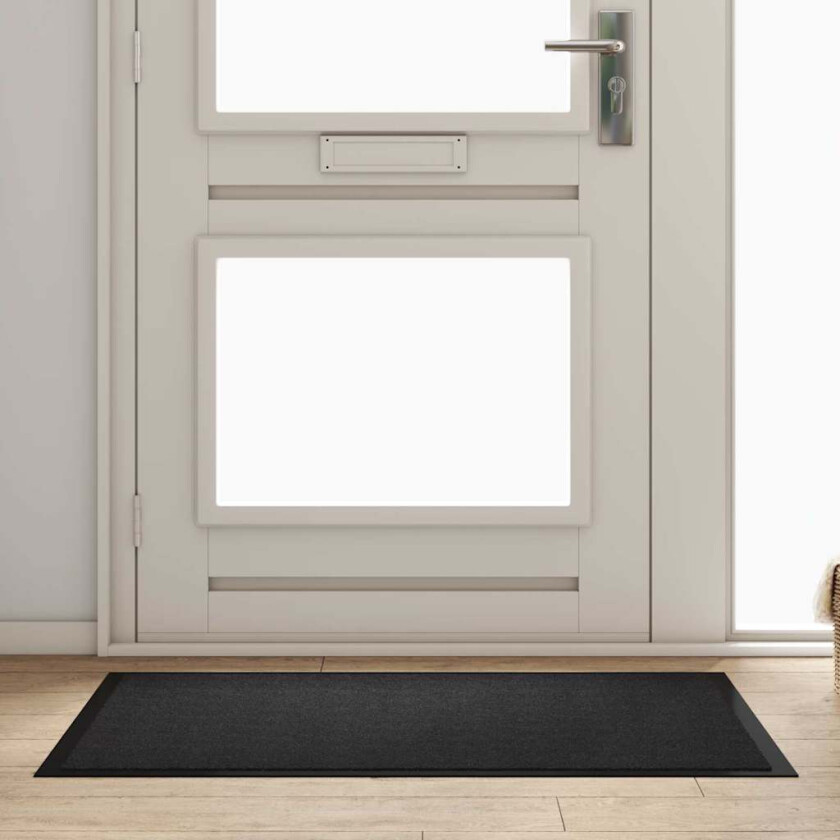 Dørmatte Antrasitt 80 x 120 cm Teddy-stoff