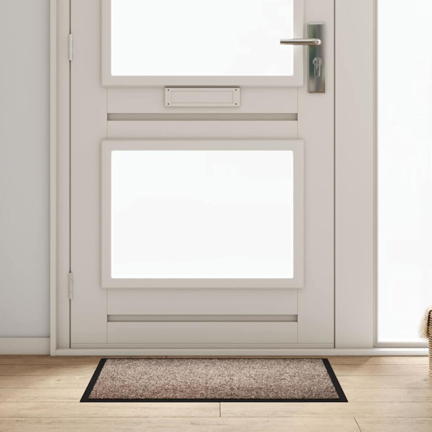 Dørmatte Beige 60 x 80 cm Teddy-stoff
