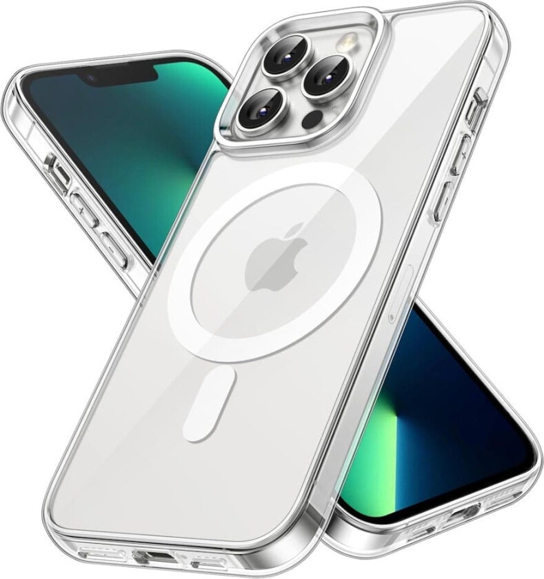iPhone 13 Pro Max gjennomsiktig Magsafe-deksel – Perfekt passform og trådløs lading