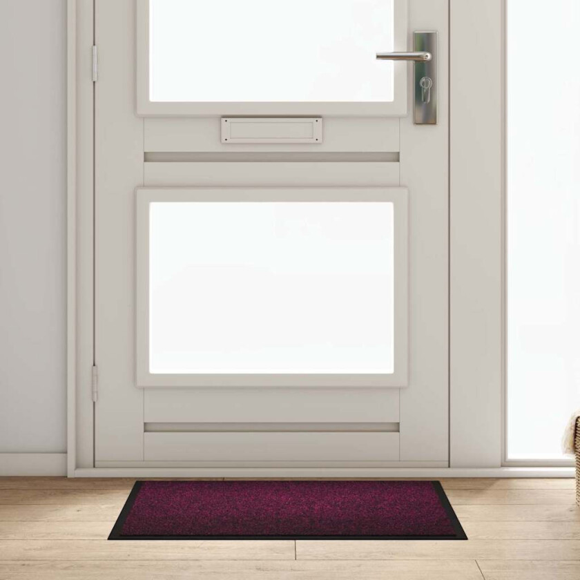 Dørmatte Bordeaux 60 x 80 cm Teddy-stoff