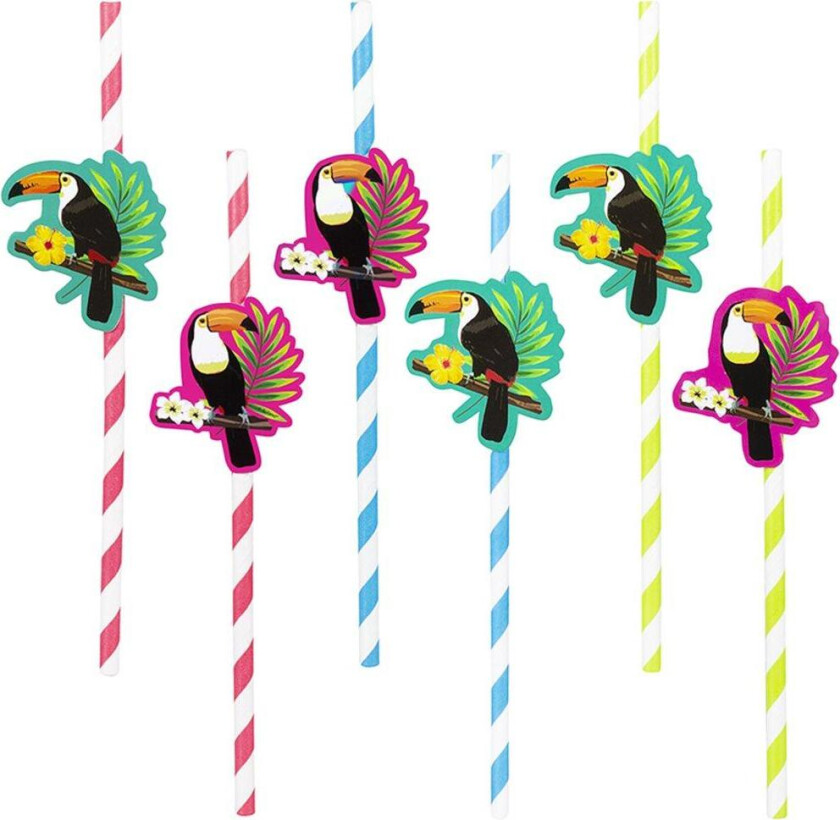 6 tukan sugerør - Tukan Fest