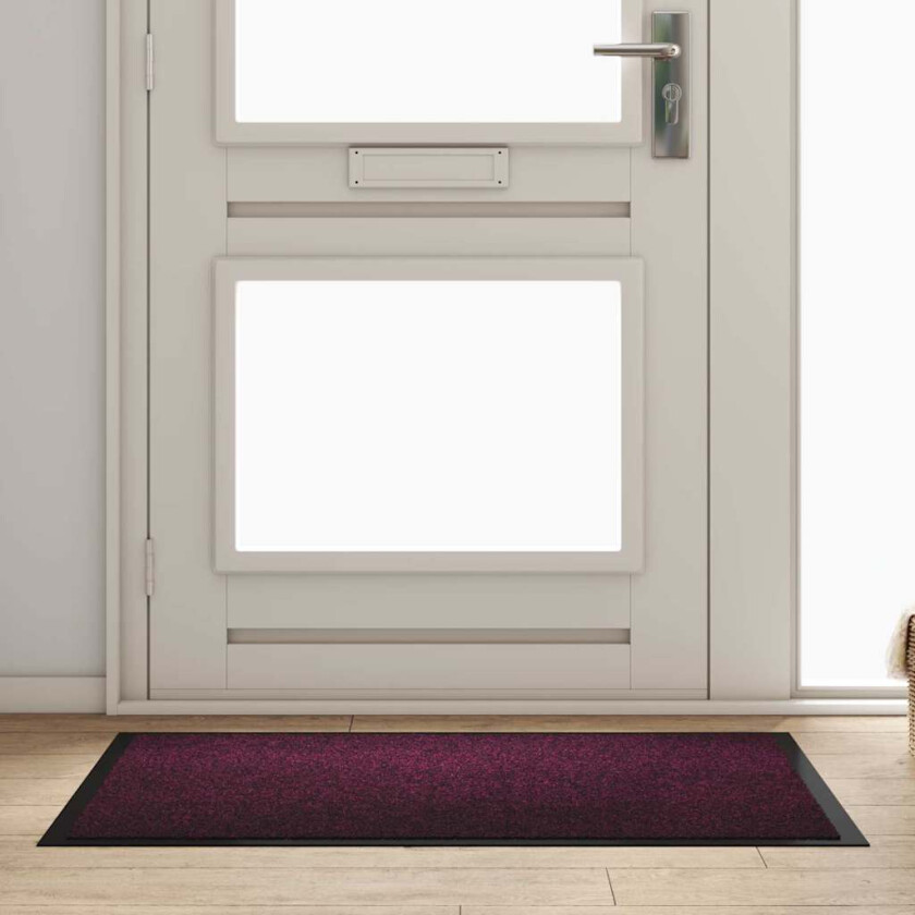 Dørmatte Bordeaux 80 x 120 cm Teddy-stoff