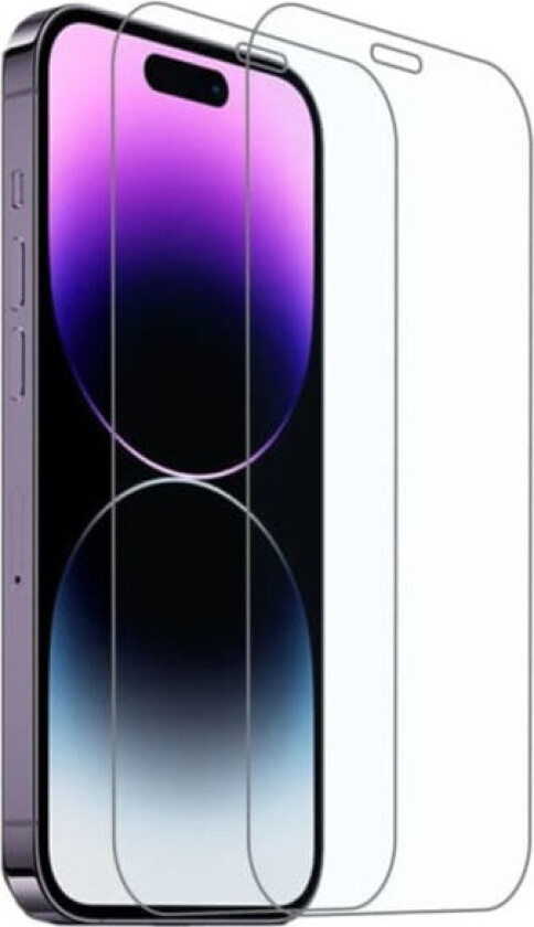 Omfattende 2-pack iPhone X Screen Protector HD Tempered Glass Display Cover