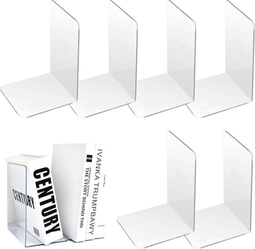 6-Pak - Bokstøtte sett i akryl