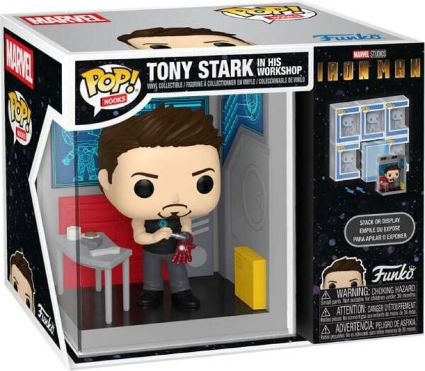 Marvel - Tony Stark in his Workshop (Pop! Nooks) Vinylfigur - Funko Pop! - Funko Shop Europe