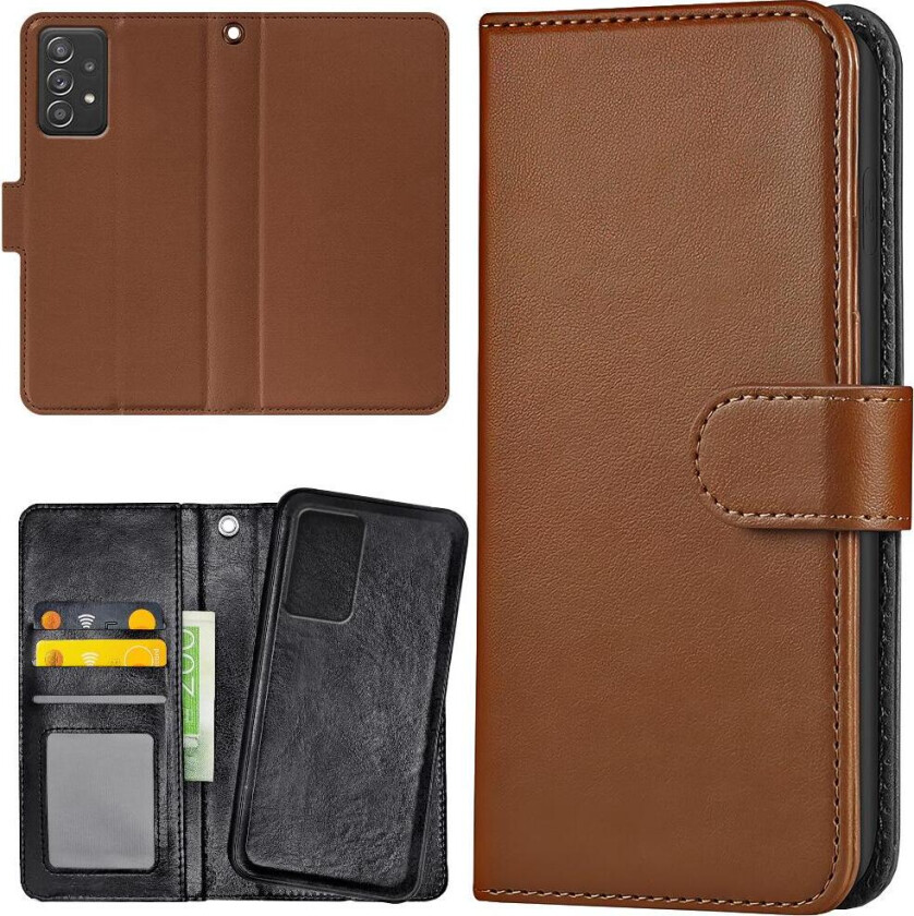 Samsung Galaxy A52/A52s 5G - Lommebok Deksel Brun
