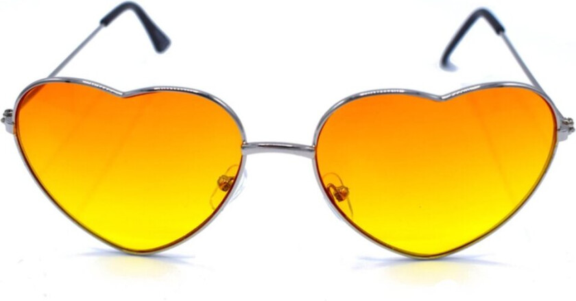 Hjertesolbriller oransje/gul