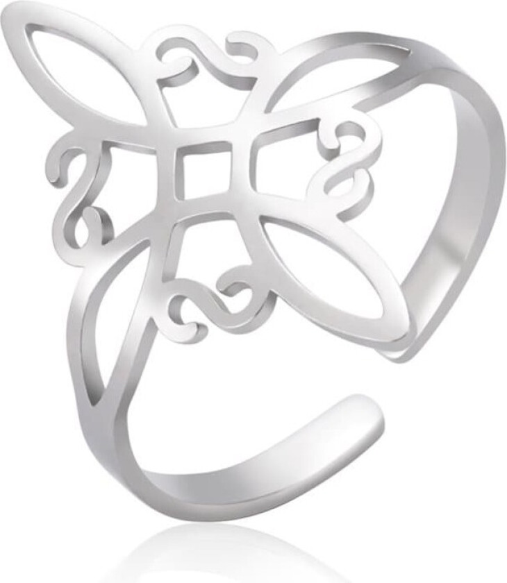 Elegant ring i rustfritt stål Sølv