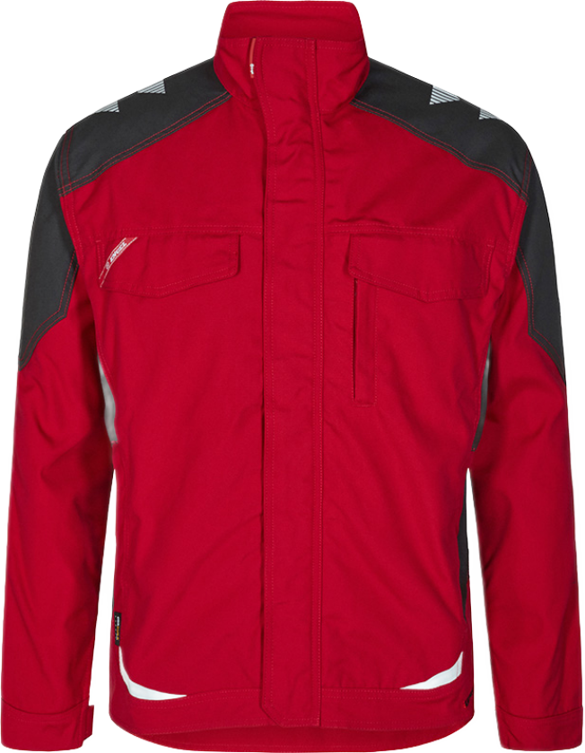 JAKKE 1810-254 RØD/GRÅ S