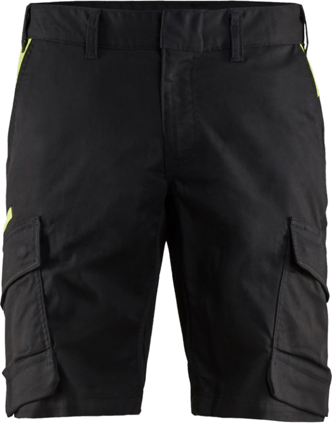 SHORTS 14461832 SORT/GUL, C58