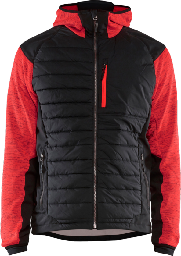 HYBRID JAKKE RØD/SORT 4XL