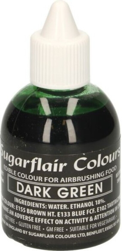 Airbrushfarge -Mørk grønn- 60ml