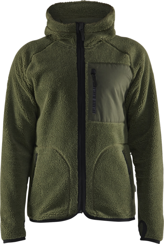 FIBERPELS JAKKE EFTERÅRS GRØN