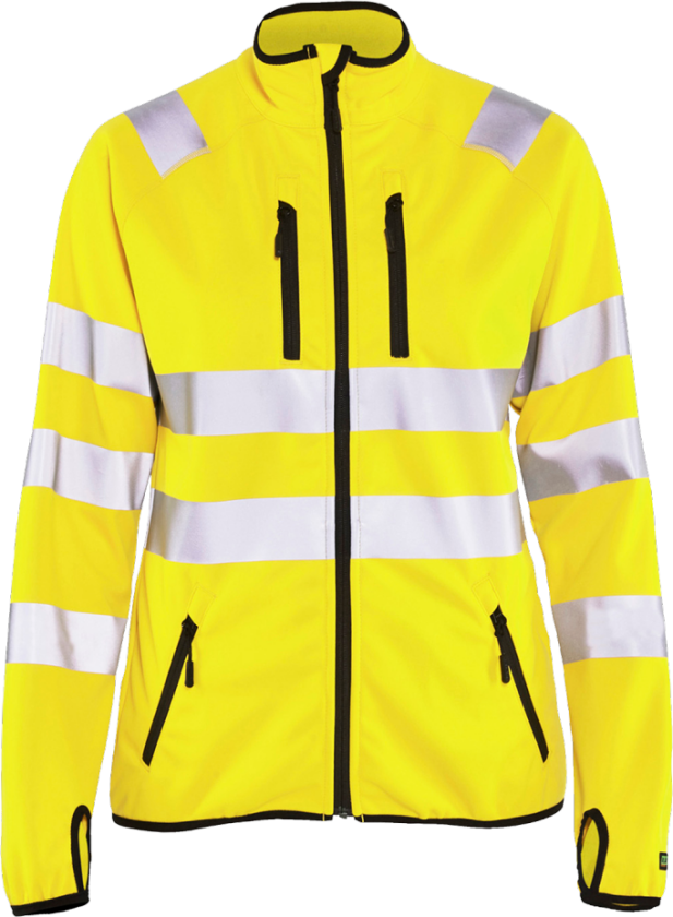 DAME HIGH VIS SOFTSHELL JAKKE