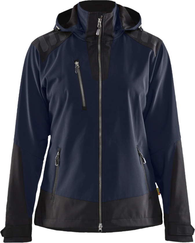 DAME SOFTSHELL JAKKE MØRK MARI