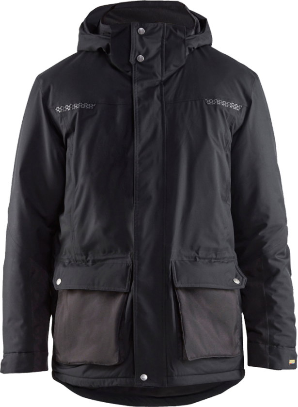 VINTER PARKA SORT XXL