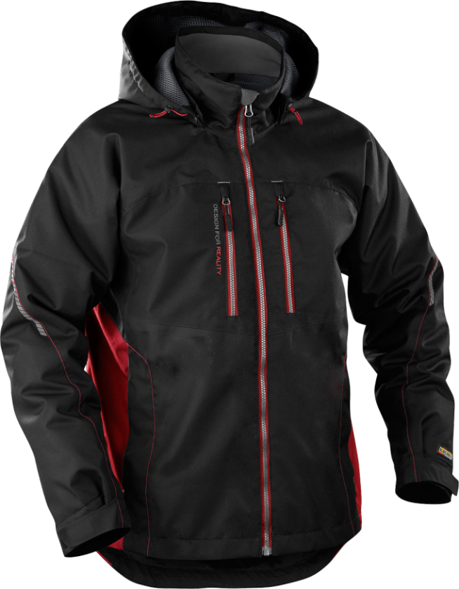 LETFORET VINTER JAKKE SORT/RØD