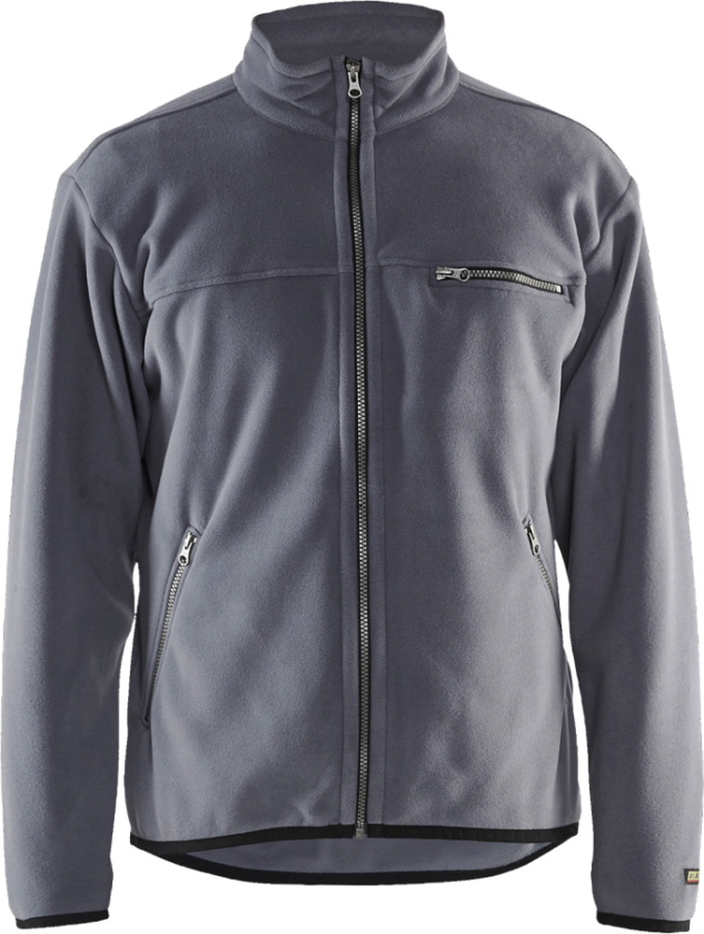 FLEECE JAKKE GRÅ XXXL