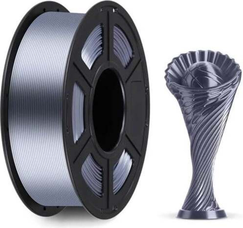 Bilde av PLA Silk 1.75 mm 1 KG Silk Grey