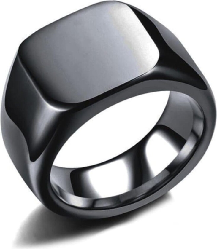 Glatt hælring rustfritt stål svart