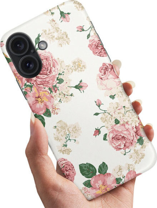 iPhone 16 - Deksel/Mobildeksel Retro Blomster