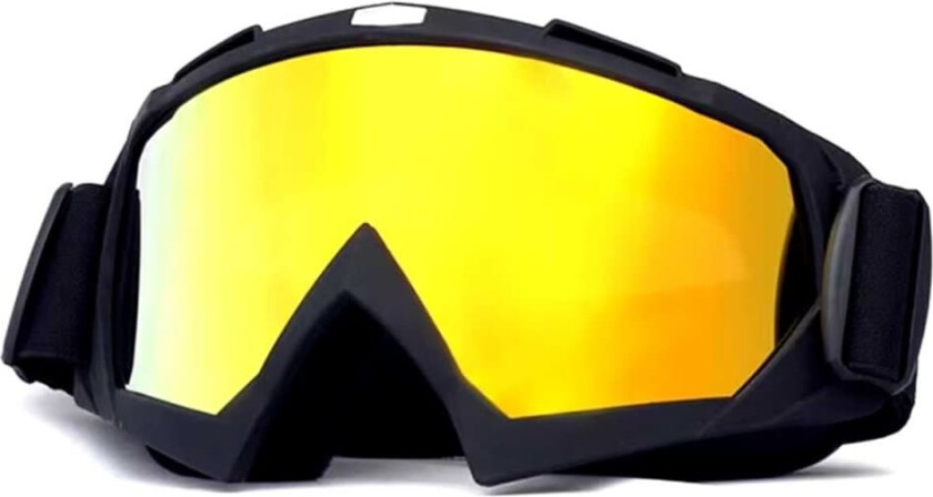 Bilde av Skibriller Gull Speil Glass Matt Svart