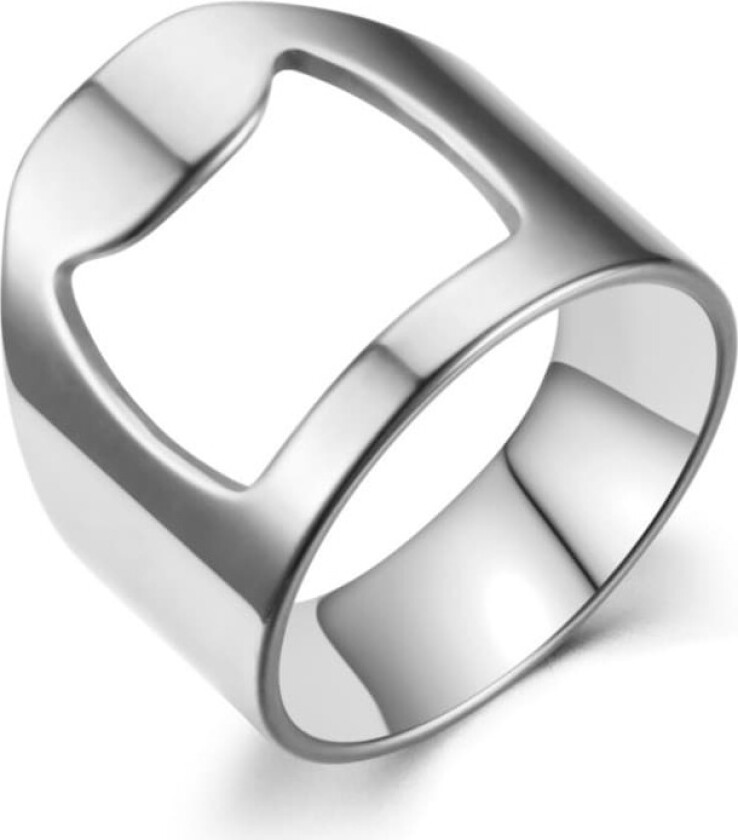 Ring med Cap Opener - Cap Opener Ring Sølv