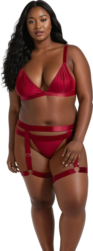 Willow Rød Bralette-sett med Benstropper