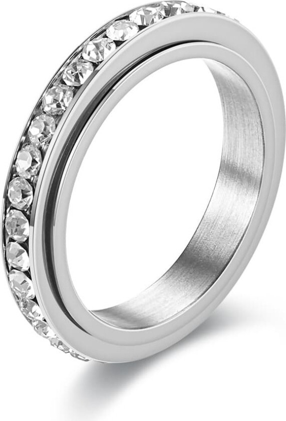 Roterbar antistressring Sølv 19 mm