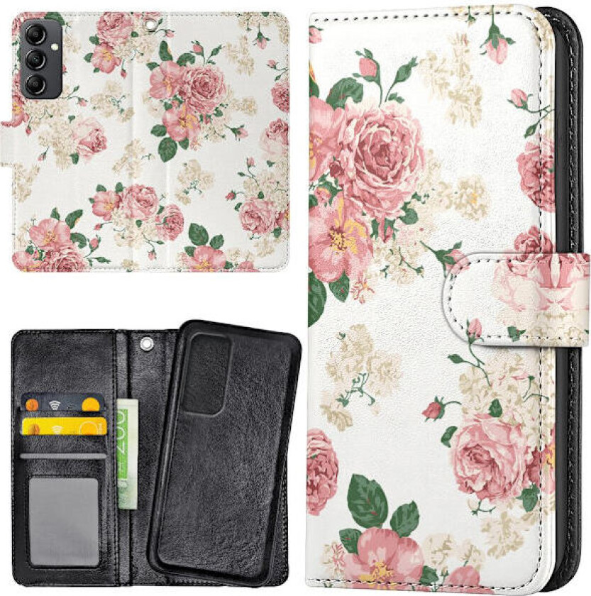 Samsung Galaxy A25 5G - Lommebok Deksel Retro Blomster