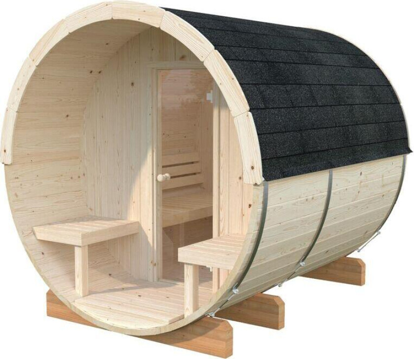 Palmako Badstutønne Anita 1,3+0,7 m2