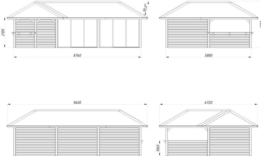 Bilde av Palmako Bianca 220 hagestue 33.2 m²