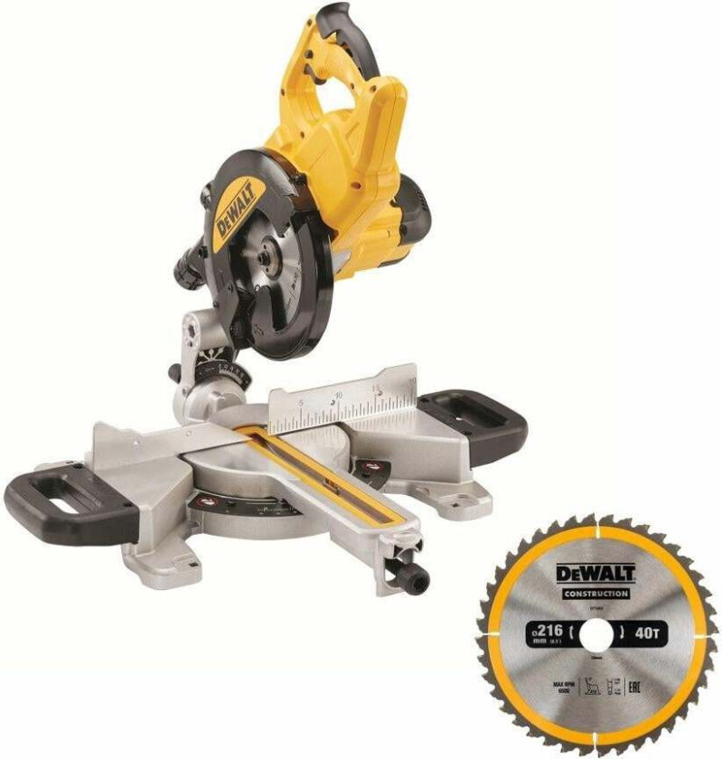 DeWalt DWS773 1300W kapp- og gjærsag