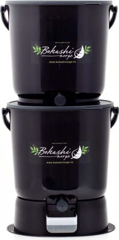 Bilde av Bokashi Eko kompostbøtter i svart med base