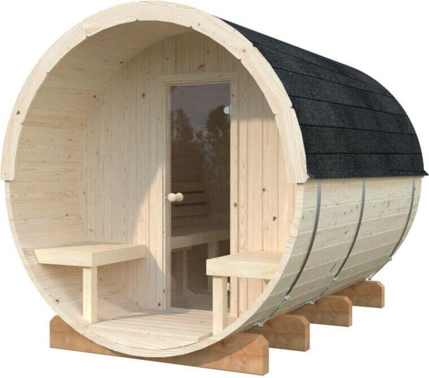 Palmako Badstutønne Anita 1.6+0.7 m2