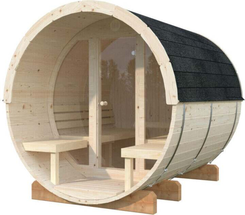 Palmako Badstutønne Anita 1.3+0.7 m2