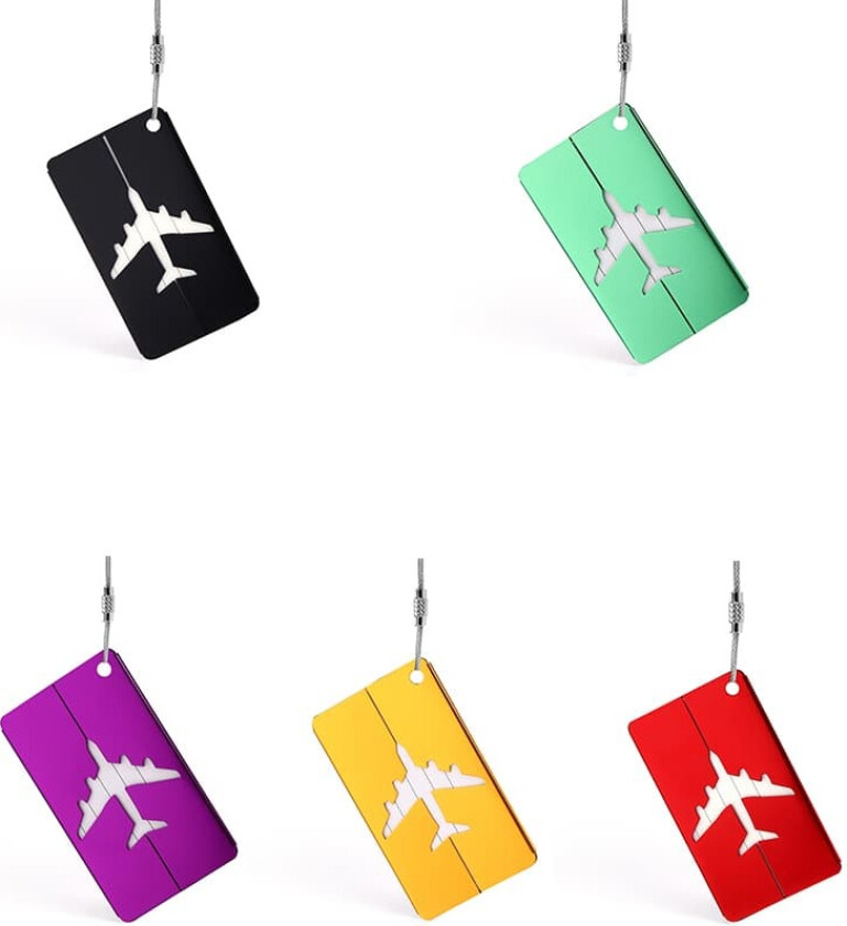 5-delers bagasjemerkesett