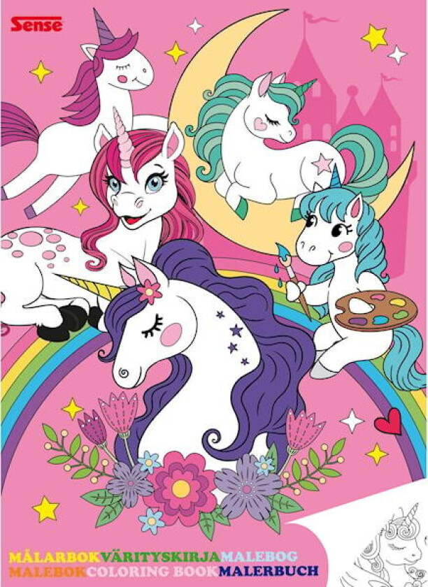 Malebok Enhjørning FSC Sense