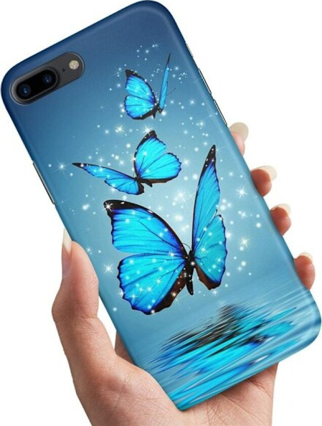 iPhone 7/8 Plus - Deksel/Mobildeksel Glitrende Sommerfugler