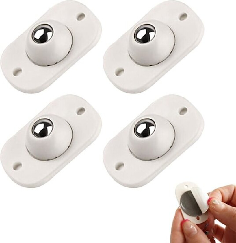 4-Pak - Selvklebende Hjul / Møbelhjul – Mini