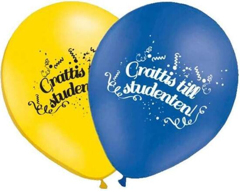 10-Pak - Ballonger Gratulerer til Studenten - Ballong Student