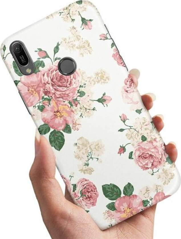 Huawei P20 Lite - Deksel/Mobildeksel Retro Blomster