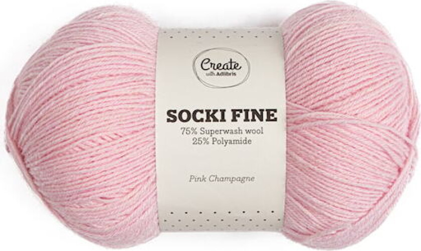 Socki Fine 100 g Pink Champagne A131 Adlibris
