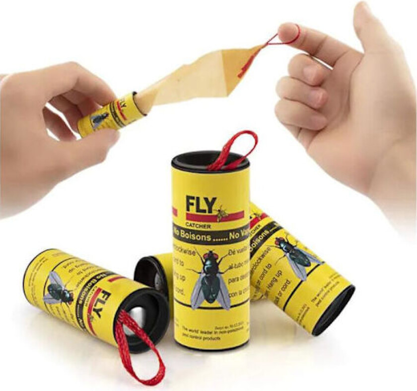 4-Pak - Fluefanger / Fluefelle / Myggfanger - Klister Tape